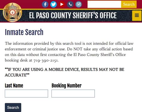 <b>El</b> <b>Paso</b> <b>County</b> Criminal Justice Center. . El paso county jail inmate search